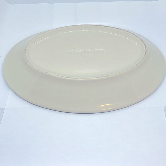 1994 Hartstone Pottery Serving Platter, Hard to Find Woodland Pattern - Picture 4 of 6